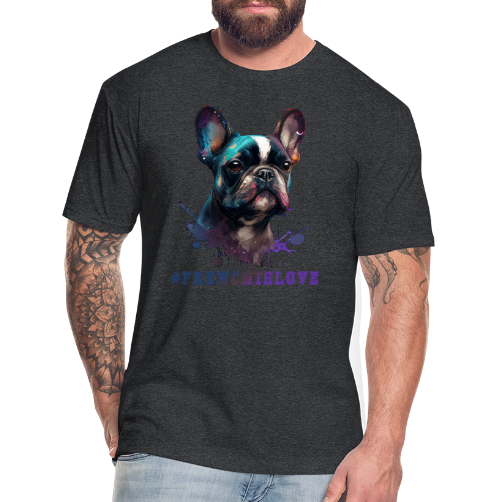 #FrenchieLove T-Shirt - heather black