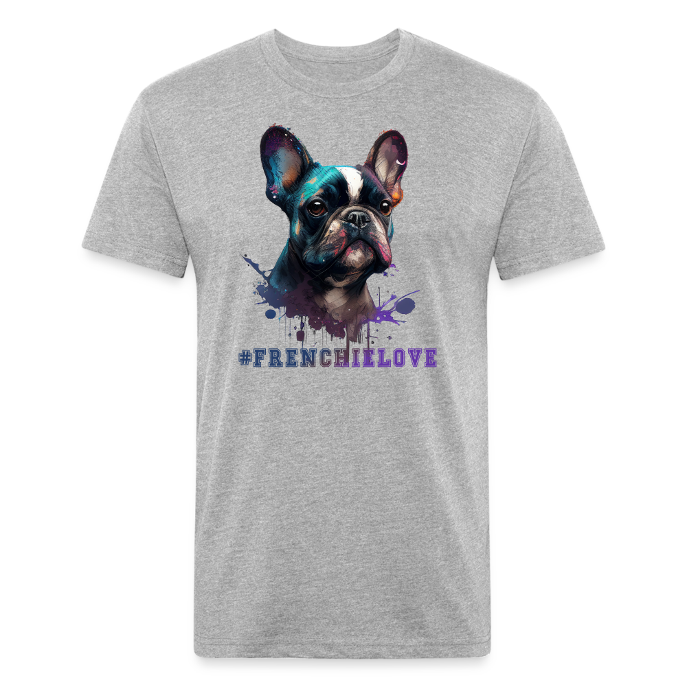 #FrenchieLove T-Shirt - heather gray