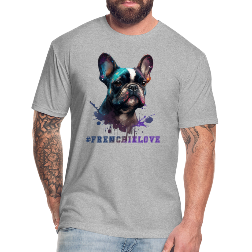 #FrenchieLove T-Shirt - heather gray