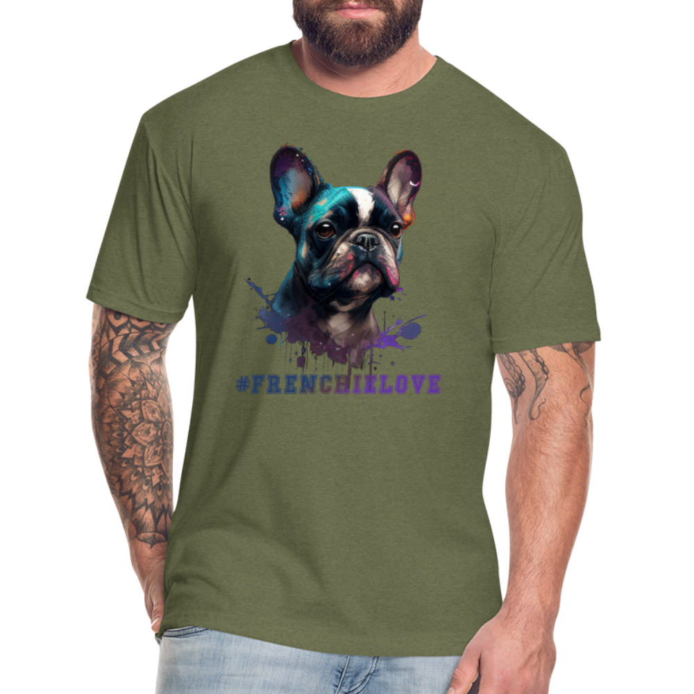 #FrenchieLove T-Shirt - heather military green