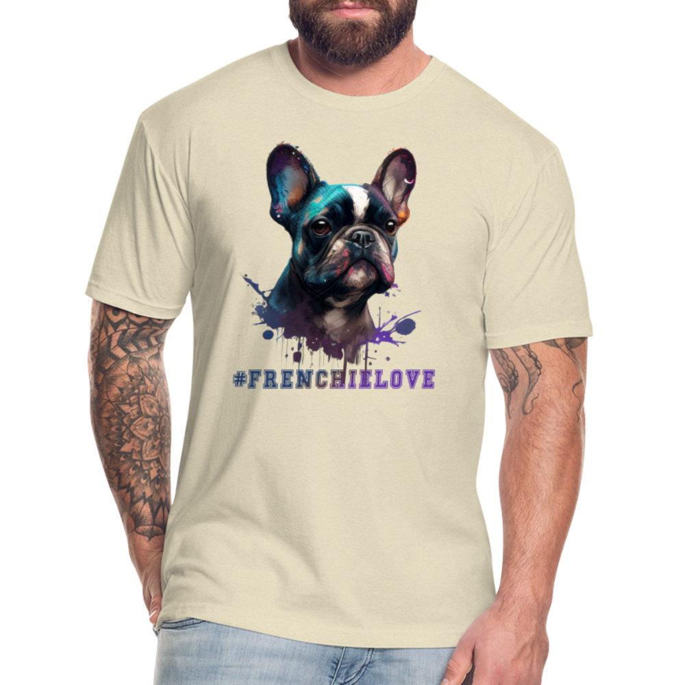 #FrenchieLove T-Shirt - heather cream