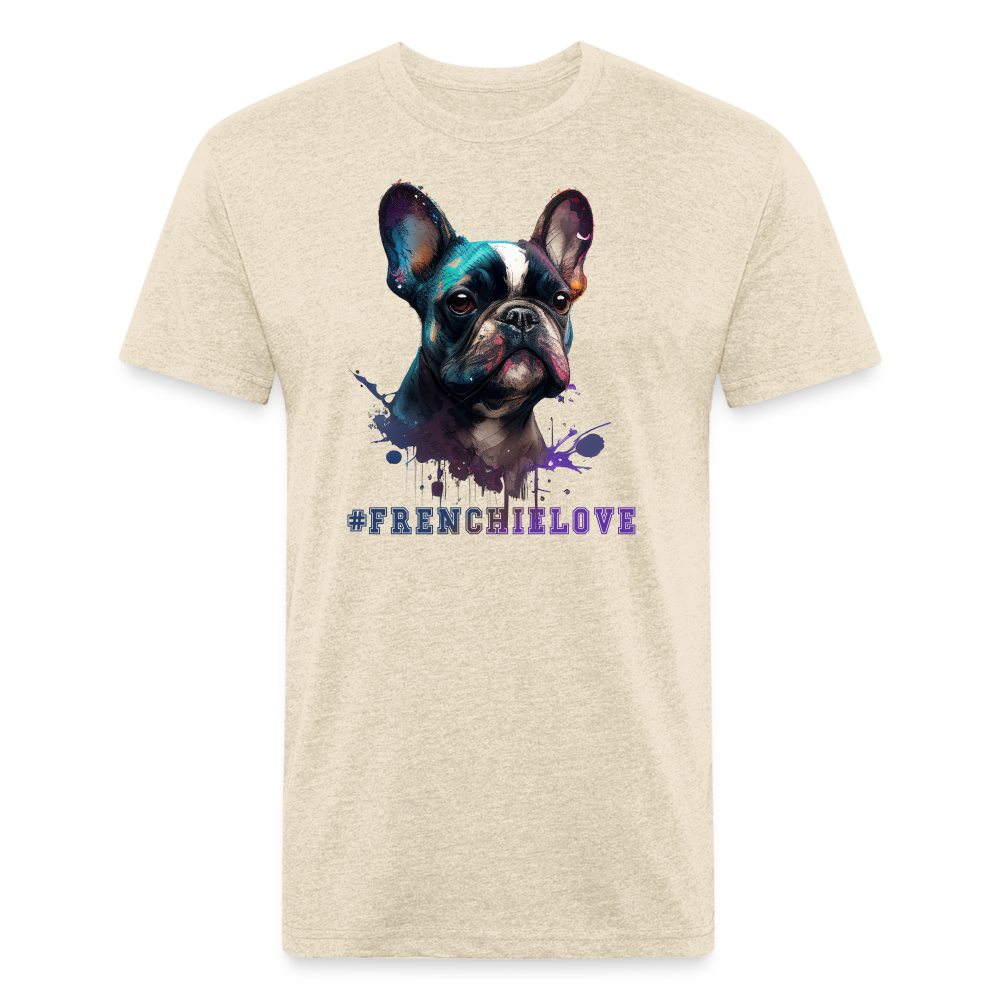 #FrenchieLove T-Shirt - heather cream