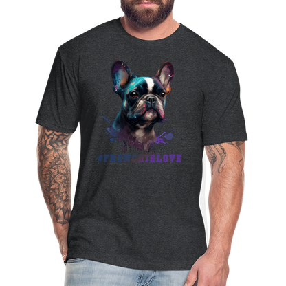 #FrenchieLove T-Shirt - heather black