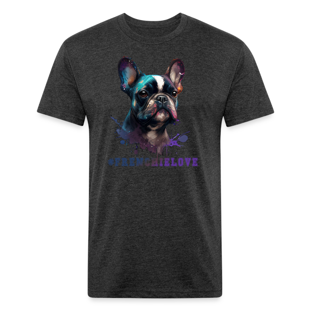 #FrenchieLove T-Shirt - heather black