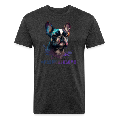 #FrenchieLove T-Shirt - heather black
