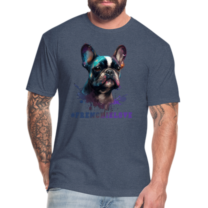 #FrenchieLove T-Shirt - heather navy