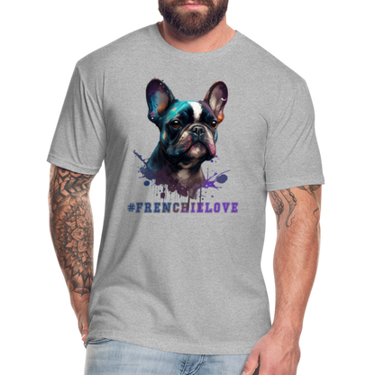 #FrenchieLove T-Shirt - heather gray
