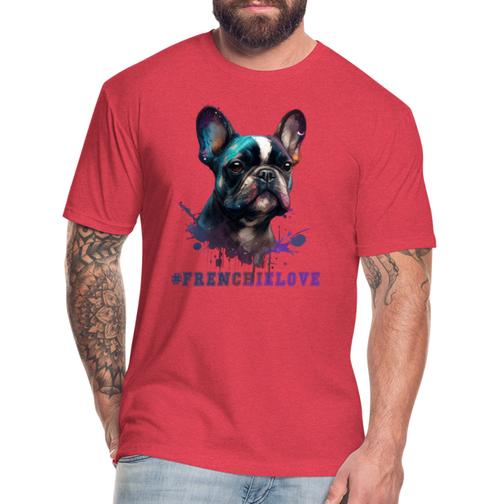 #FrenchieLove T-Shirt - heather red