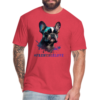 #FrenchieLove T-Shirt - heather red