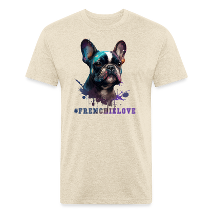 #FrenchieLove T-Shirt - heather cream